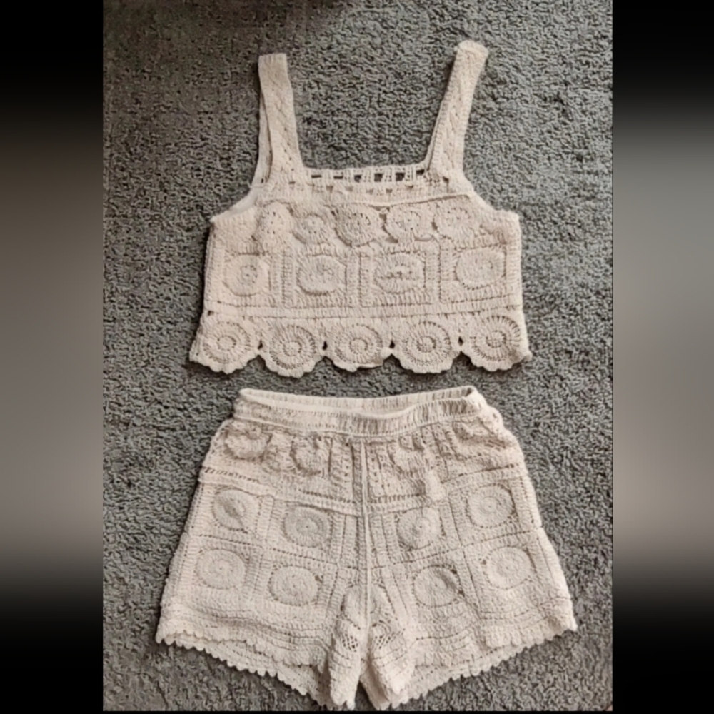 Rebellion Again 2-Piece Crocheted Set